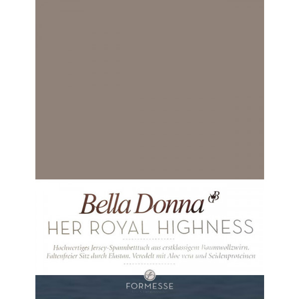 Formesse Spannbetttuch Bella Donna Alto | Spannbetttuch für extra hohe Matratzen bis 40 cm 180/200-200/220 cm platin (0125)
