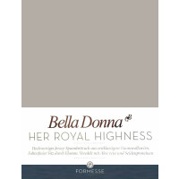 Formesse Spannbetttuch Bella Donna Alto | Spannbetttuch für extra hohe Matratzen bis 40 cm 180/200-200/220 cm grau (0701)