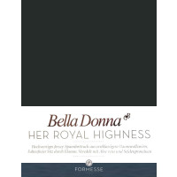 Formesse Spannbetttuch Bella Donna La Piccola | Für Boxspring Topper 140 x 210-220 cm schwarz (0101)