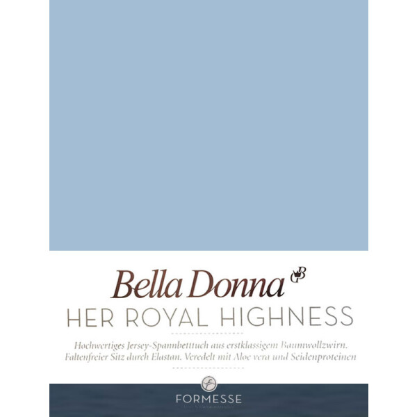 Formesse Spannbetttuch - Bettlaken Bella Donna Jersey 200/220-200/240 cm hellblau (0522)