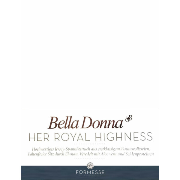 Formesse Spannbetttuch - Bettlaken Bella Donna Jersey 120/200-130/220 cm weiß (1000)