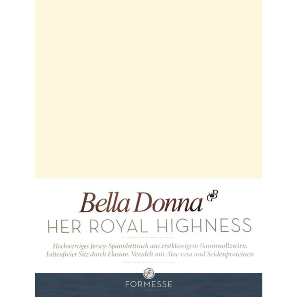 Formesse Spannbetttuch - Bettlaken Bella Donna Jersey 90/190-100/220 cm puder (0110)