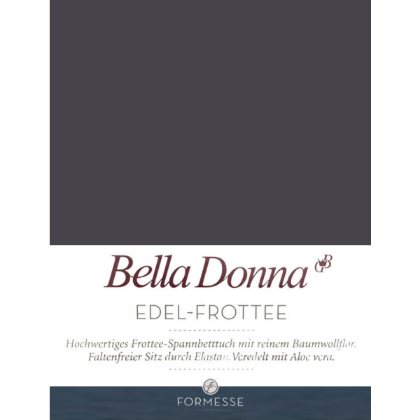 Formesse Spannbetttuch - Bettlaken Bella Donna Edel-Frottee 140/200-160/220 cm anthrazit (0213)