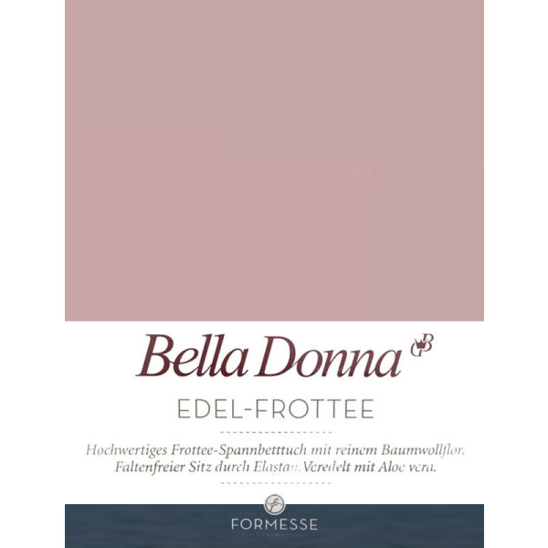 Formesse Spannbetttuch - Bettlaken Bella Donna Edel-Frottee 180/200-200/220 cm altrosé (0565)