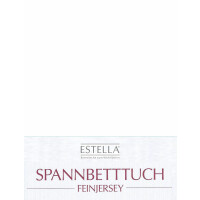 Estella Feinjersey Spannbetttuch 100% Baumwolle 90/190 - 100/200 weiß (100)
