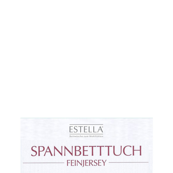 Estella Feinjersey Spannbetttuch SONDERGRÖßEN 100% Baumwolle 100 x 220 cm weiß (100)
