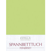 Estella Feinjersey Spannbetttuch SONDERGRÖßEN 100% Baumwolle 120 x 200 cm lind (510)
